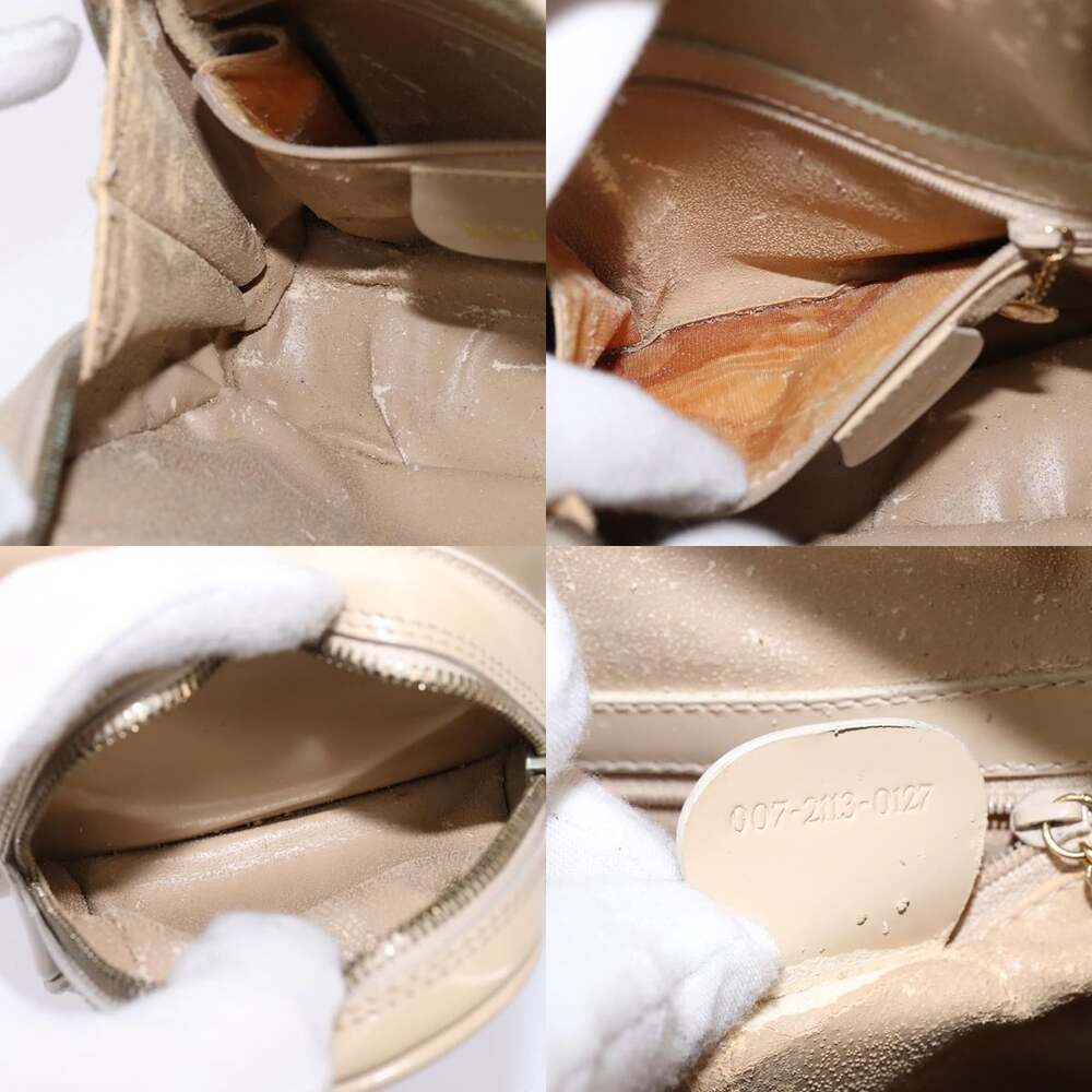 GUCCI Bamboo Body Bag Patent Leather Beige Gold 007 2113 007 2113 - Picture 12 of 12